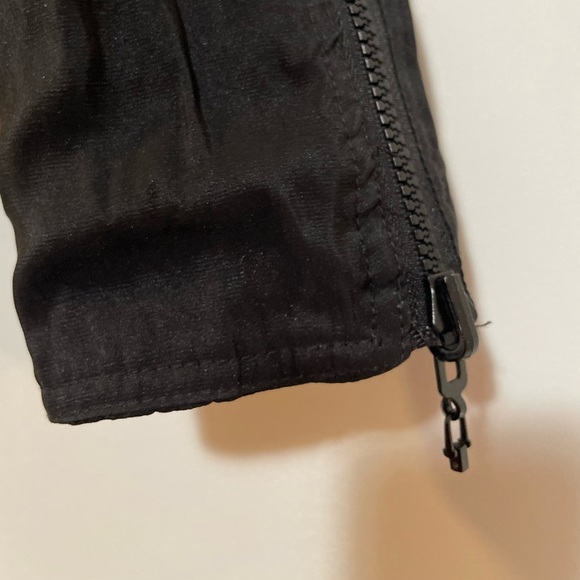 MYCRA PAC ONE Black Reversible Quilted Moto double Diagonal Zip Size 6-8 USA - Picture 15 of 15